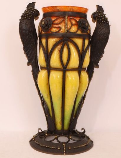 RARE ET IMPORTANT VASE ART DECO 