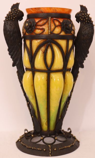 RARE ET IMPORTANT VASE ART DECO 