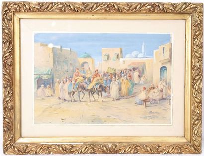 AQUARELLE ORIENTALISTE 