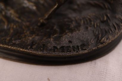 PETIT GROUPE ANIMALIER EN BRONZE 
