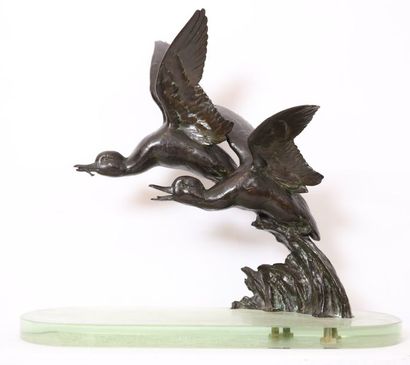 GROUPE ANIMALIER EN BRONZE 
