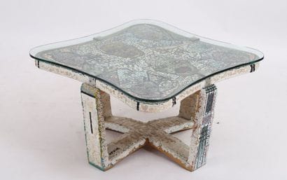 TABLE BASSE PEINTE 