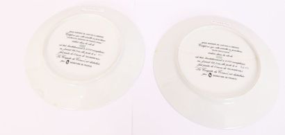 ASSIETTE EN PORCELAINE DE LIMOGES 