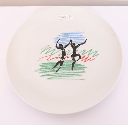 ASSIETTE EN PORCELAINE DE LIMOGES 