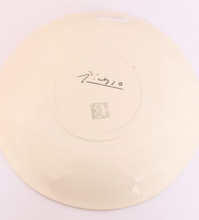 ASSIETTE EN FAIENCE DE SALINS 