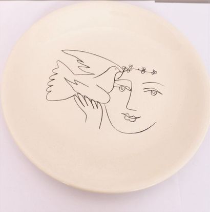 ASSIETTE EN FAIENCE DE SALINS 