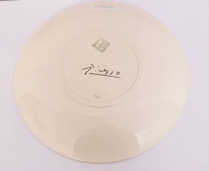 ASSIETTE EN FAIENCE DE SALINS 