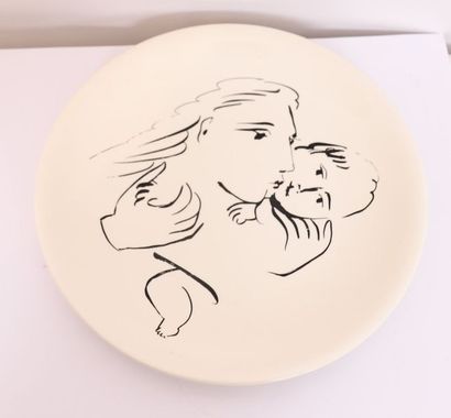 ASSIETTE EN FAIENCE DE SALINS 