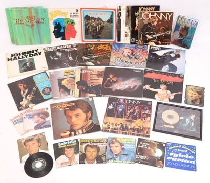 LOT DE DISQUES VINYLS 33 ET 45 TOURS 