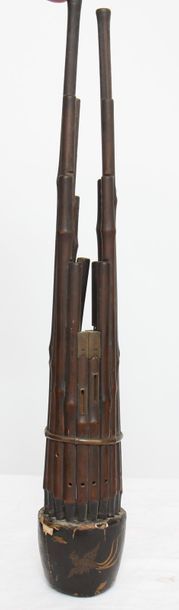 Bamboo flute and lacquer China 18th century...