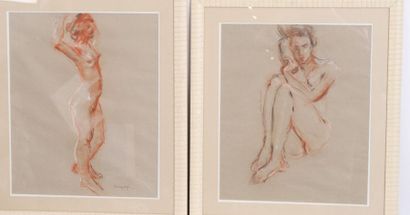 PAIR OF SANGUINE 