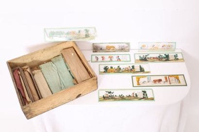 IMPORTANTE COLLECTIONS DE PLAQUES DE LANTERNE...