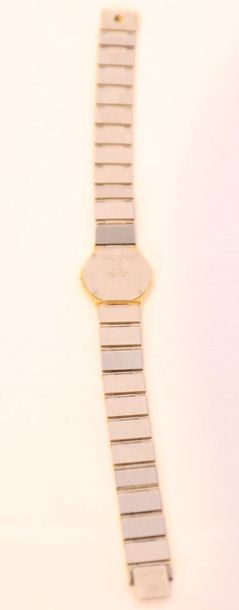 MONTRE DE DAME EN ACIER ET OR JAUNE 