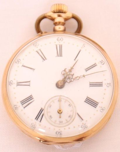 MONTRE A GOUSSET, EN OR JAUNE

En or jaune,...