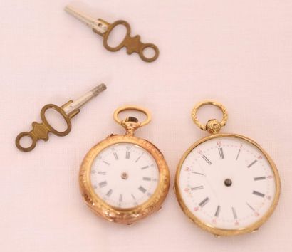 LOT 2 PETITES MONTRES GOUSSET EN OR

En or...