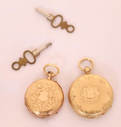LOT 2 PETITES MONTRES GOUSSET EN OR

En or...