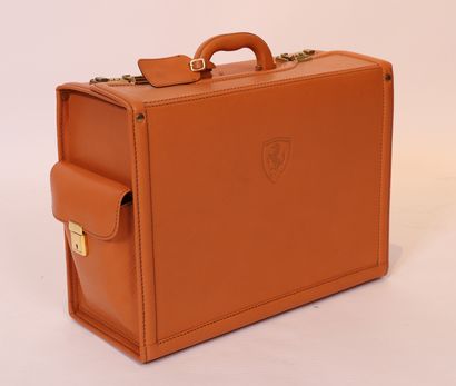 VERY NICE SUITCASE IN NATURAL LEATHER BY...