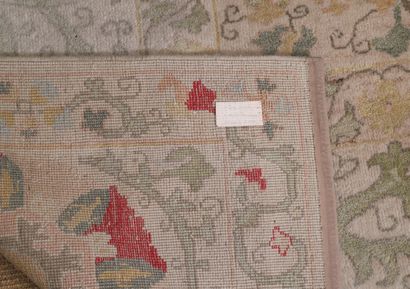 HANDKNOTED EASTERN CARPET with Suzani decoration...