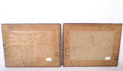 Emmanuel POIRÉ
PAIR OF CARICATURAL DRAWINGS...