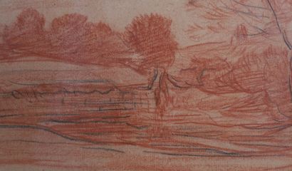 Charles-François DAUBIGNY (1817-1878) 

Paysage...