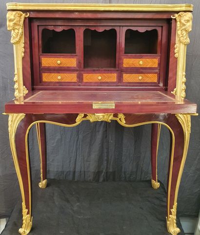 VERY NICE LITTLE CABINET FORMING A SECRETAIRE...