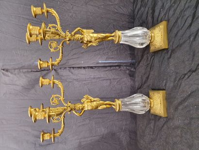 VERY NICE PAIR OF CANDELABRA WITH FOUR ARMS...