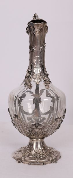 TRES BELLE AIGUIERE ART NOUVEAU EN CRISTAL...