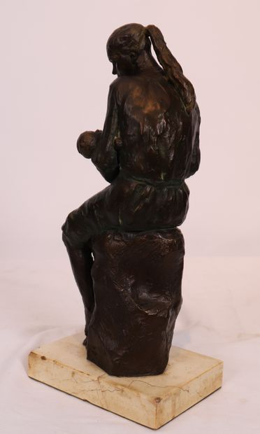 E.PORTAS
BELLE SCULPTURE EN TERRE CUITE 