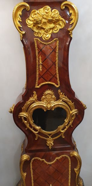 A MAGNIFICENT LOUIS XV PARQUET REGULATOR...