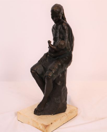 E.PORTAS
BELLE SCULPTURE EN TERRE CUITE 