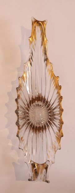 BELLE ET GRANDE COUPE NAVETTE EN CRISTAL...
