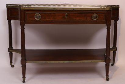 VERY NICE MAHOGANY AND MAHOGANY VENEER CONSOLE

Resting...