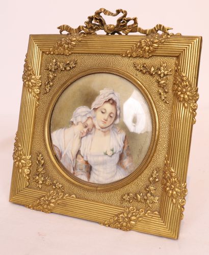 Jacob PETIT
CHARMING MINIATURE WITH A CIRCULAR...