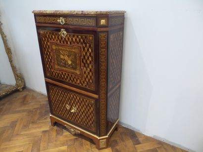 MAGNIFICENT STRAIGHT SECRETARY IN ROSEWOOD...