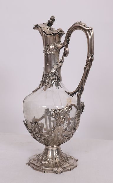 TRES BELLE AIGUIERE ART NOUVEAU EN CRISTAL...