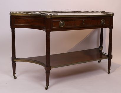 VERY NICE MAHOGANY AND MAHOGANY VENEER CONSOLE

Resting...