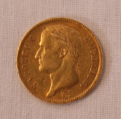 PIECE DE 40 FRANCS OR, NAPOLEON TETE NUE,...