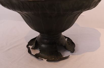 IMPORTANTE ET BELLE COUPE EN BRONZE PATINE...