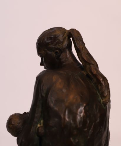 E.PORTAS
BELLE SCULPTURE EN TERRE CUITE 
