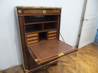 MAGNIFICENT STRAIGHT SECRETARY IN ROSEWOOD...