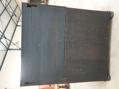 VERY NICE DUTCH CYLINDER DESK OF RECTANGULAR...