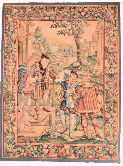 
BELLE ET FINE TAPISSERIE D'AUBUSSON DES...