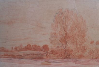 Charles-François DAUBIGNY (1817-1878) 

Paysage...