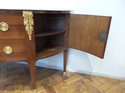 LARGE AND BEAUTIFUL HALF-MOON CHEST OF DRAWERS...