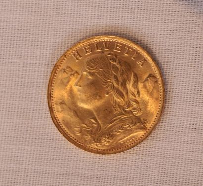 PIECE DE 20 FRANCS SUISSE, 1935

La pièce...