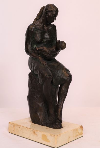 E.PORTAS
BELLE SCULPTURE EN TERRE CUITE 