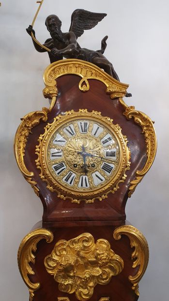 A MAGNIFICENT LOUIS XV PARQUET REGULATOR...