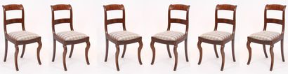 set of six mahogany bar chairs

In mahogany...