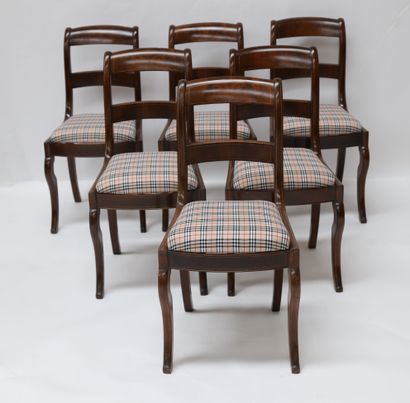 set of six mahogany bar chairs

In mahogany...