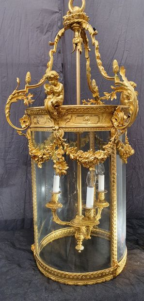 VERY BEAUTIFUL PAIR OF THREE LIGHTS LANTERNS...